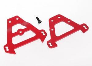Traxxas Bulkhead Tie Bars Front & Rear Aluminium Red TRX5323R