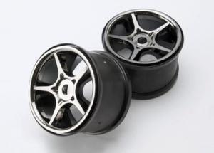 Traxxas Wheels Gemini Black Chrome (17mm) 3.8" (2) TRX5372X