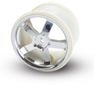 Traxxas Wheels Hurricane Chrome (14mm) 3.8" (2) TRX5373