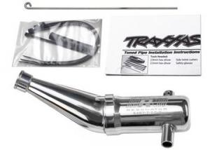 Traxxas Tuned Pipe Aluminium 2-chamber Angled TRX5487