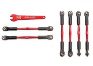 Traxxas Turnbuckle Set Aluminium Red Toe-In/ Camber TRX5539X