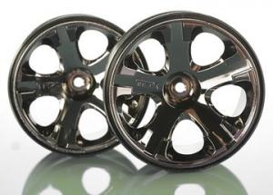 Traxxas Wheels All-Star Black Chrome 2.8" (2) TRX5576A