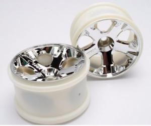 Traxxas Wheels All-Star Chrome 2.8" (Nitro Front) (2) TRX5577