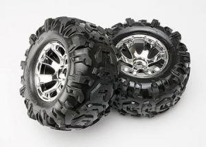 Traxxas Tires & Wheels Canyon AT/Geode (17mm) 3.8" (2) TRX5673