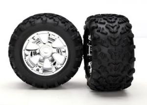 Traxxas Tires & Wheels Maxx/Geode (17mm) 3.8" (2) TRX5674