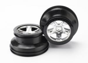 Traxxas Wheels SCT Matt Krom-Svart 2.2/3.0" 4WD/2WD Rear (2) TRX5872X