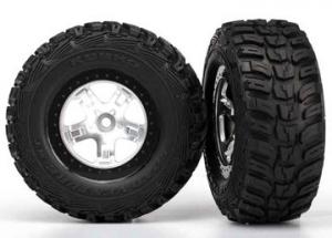 Traxxas Tires & Wheels Kumho/SCT Satin Chrome 4WD/2WD Rear (2) TRX5880X