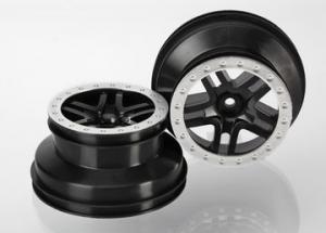 Traxxas Wheels SCT Split-Spoke Black-Satin 2.2/3.0" 4WD/2WD Rear (2) TRX5884