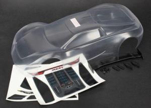 Traxxas Body, XO-1 (clear, requires painting)/ wing/ wing uprights ( TRX6411