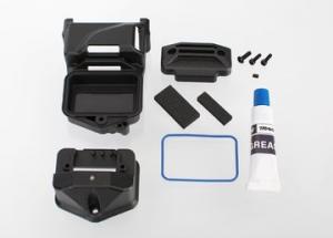 Traxxas Box, receiver (sealed) (servo mount)/ foam (2)/ BCS 3x10mm/ TRX6424