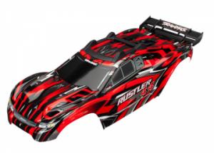 Traxxas Body Rustler 4x4 Red (Complete with Body Mounts) TRX6718