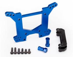 Traxxas Shock Tower Rear Alu Blue Rustler 4x4 TRX6738X