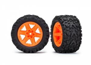 Traxxas Tires & Wheels Talon Extreme/RXT Orange 2.8" 4WD TSM (2) TRX6773A