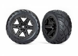 Traxxas Tires & Wheels Anaconda/RXT Black 2,8" 4WD, 2WD Front (TSM-Rated) (2) TRX6775