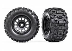 Traxxas Tires & Wheels Sledgehammer/XRT Race Black (2) TRX7876