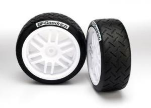 Traxxas Tires & Wheels BFGoodrich/Rally White 1/16 (2) TRX7372