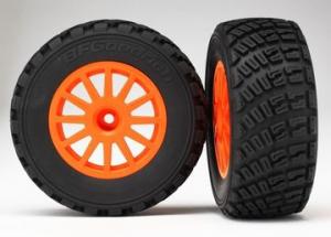 Traxxas Tires & Wheels BFGoodrich/Orange Rally 1/10 TSM (2) TRX7473A