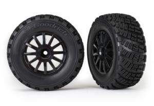 Traxxas Tires & Wheels BFGoodrich/Black Rally 1/10 TSM (2) TRX7473T