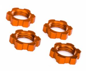 Traxxas Wheel Nuts Splined 17mm Alu Orange (4)  E-Revo, X-Maxx, Sledge TRX7758T