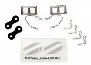 Traxxas Side Mirrors Set Chrome Bronco TRX8073X