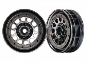 Traxxas Wheels Method 105 Black Chrome 1.9" SC (2) TRX8173