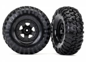 Traxxas Tires & Wheels Canyon Trail/TRX-4 Black 2.2" (2) TRX8181