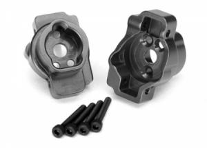 Traxxas Portal Drive Axle Mount Rear Alu Grey (2) TRX-4 TRX8256A