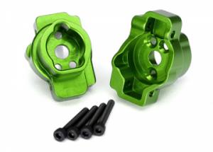 Traxxas Portal Drive Axle Mount Rear Alu Green (2) TRX-4 TRX8256G