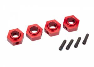 Traxxas Wheel Hubs 12mm Hex Alu Red (4) TRX-4 TRX8269R