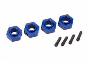 Traxxas Wheel Hubs 12mm Hex Alu Blue (4) TRX-4 TRX8269X