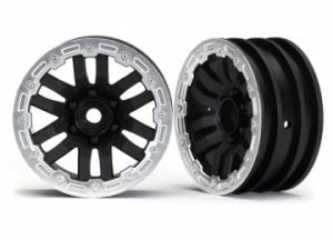 Traxxas Wheels TRX-4 Black-Satin 1.9" (2) TRX8271X