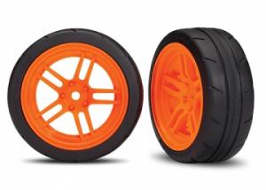 Traxxas Tires & Wheels Response 1,9" Touring Orange Front VXL (2) TRX8373A