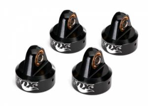 Traxxas Shock Caps Alu Black Fox GTR (4) TRX8456