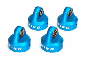 Traxxas Shock Caps Alu Blue King GTR (4) TRX8457
