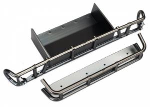 Traxxas Bumper Rear and Extension Satin Chrome TRX8536X