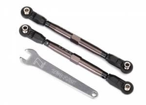 Traxxas Toe Links Front Complete Alu Grey with Wrench (2) UDR TRX8547A