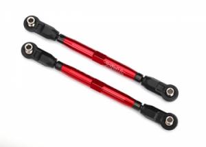 Traxxas Toe Links Front Complete Alu Red with Wrench (2) UDR TRX8547R