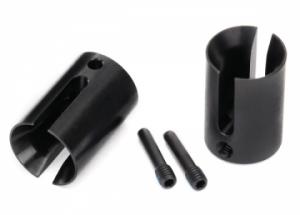 Traxxas Drive cup, machined steel (2)/ 4x17mm screw pins (2) TRX8652