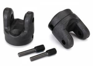 Traxxas Yokes, transmission (2)/ 4x15mm screw pins (2) TRX8658