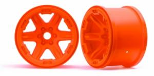 Traxxas Wheels, Carbide 3.8" (orange) (2) (17mm splined) TRX8671A