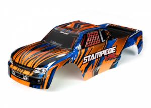 Traxxas Body Stampede 2WD VXL Orange & Blue Painted TRX3620T