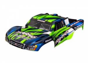Traxxas Body Slash 4x4/2WD Green & Blue Painted TRX6928G