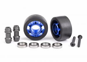 Traxxas Wheels Alu Blue Wheelie Bar Set Ball Bearings (2) X-Maxx, XRT, Maxx, Sledge TRX7775X