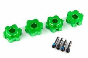 Traxxas Wheel Hubs Hex Alu Green (4) Maxx TRX8956G