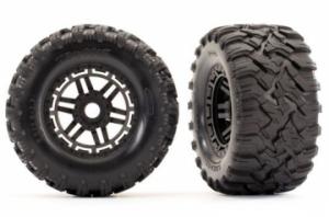 Traxxas Tires & Wheels Maxx/Black (17mm) 2,8" TSM (2) TRX8972