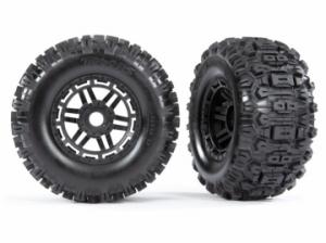 Traxxas Tires & Wheels Sledgehammer/Black (17mm) 2,8" TSM (2) TRX8973
