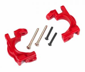 Traxxas Caster Blocks (C-Hub) HD Red L+R (for Upgrade Kit #9080) TRX9032R