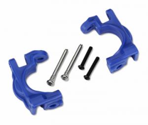 Traxxas Caster Blocks (C-Hub) HD Blue L+R (for Upgrade Kit #9080) TRX9032X
