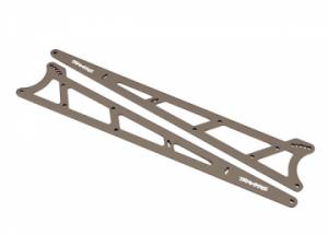Traxxas Side Plates Wheelie Bar Alu Charcoal Gray  Drag Slash TRX9462