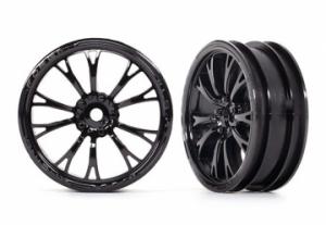 Traxxas Wheels Front Black (2)  Drag Slash TRX9472